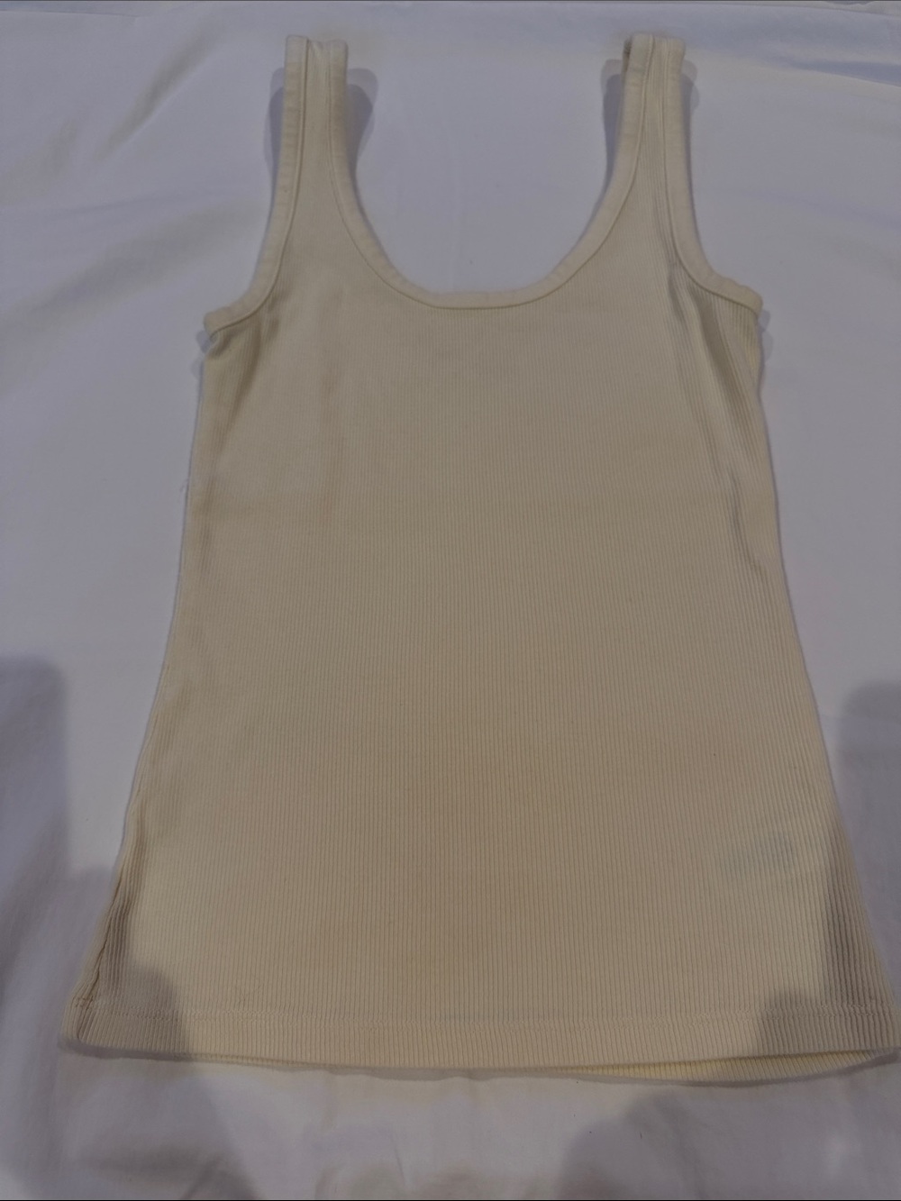 Aerie Women's Ribbed Tank Top in Butter Yellow
